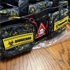 WOLFpak Apocalypse-Themed 30L Black and Yellow Men’s Bag